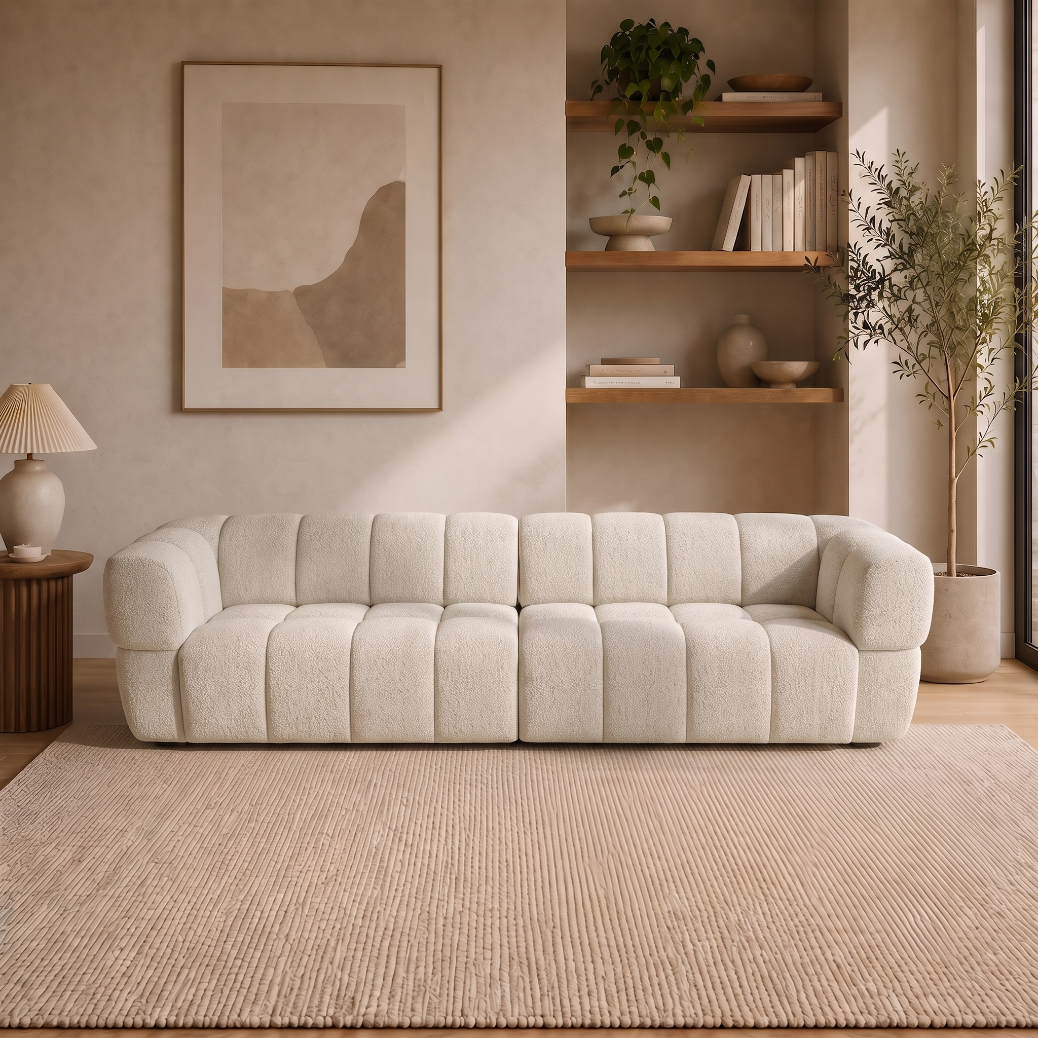 Burntwood Light Brown Chenille PWR Slider Sofa from Ashcroft Furniture - Luna Furniture