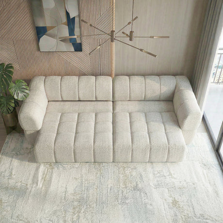 Burntwood Light Brown Chenille PWR Slider Sofa from Ashcroft Furniture - Luna Furniture