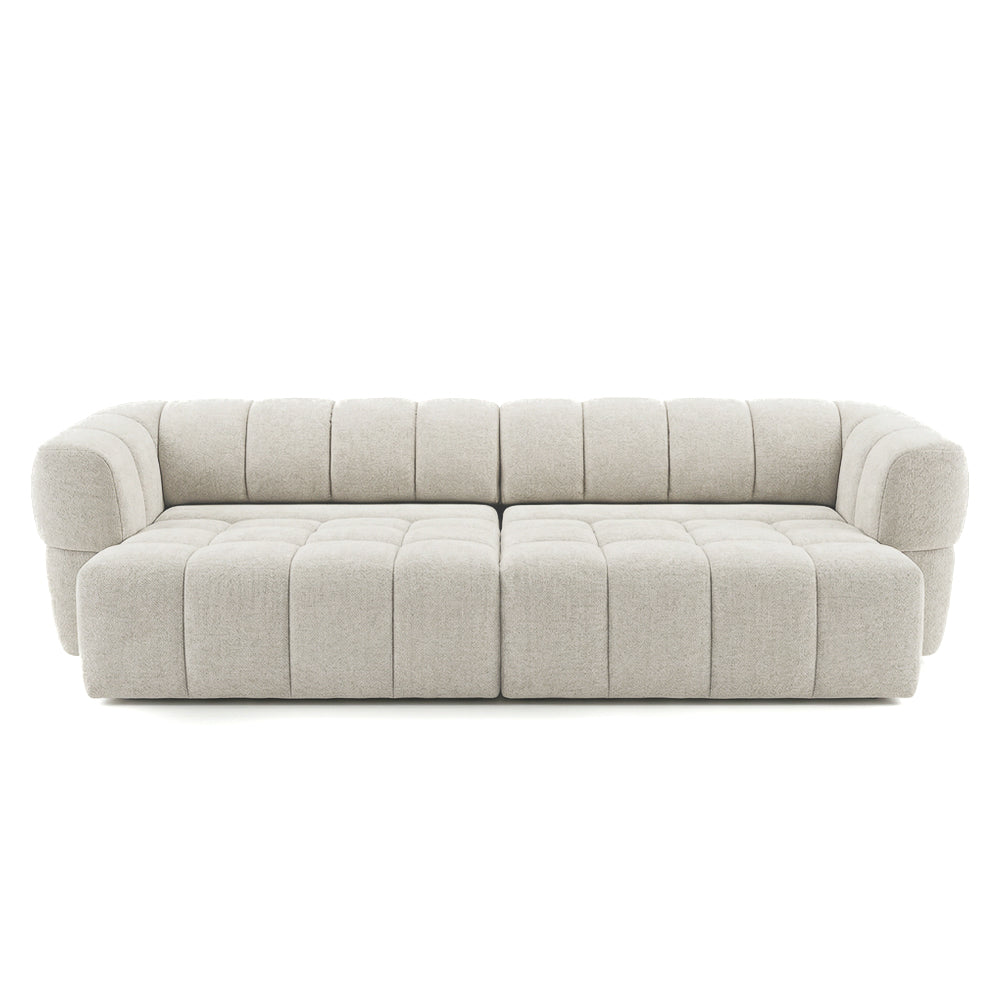 Burntwood Light Brown Chenille PWR Slider Sofa from Ashcroft Furniture - Luna Furniture