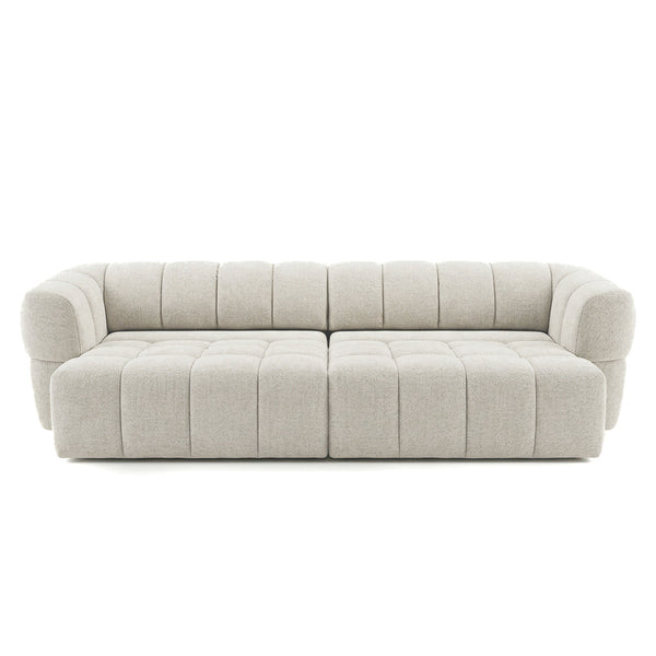 Burntwood Light Brown Chenille PWR Slider Sofa