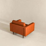 Casey Burnt Orange Velvet Lounge Chair from Ashcroft Furniture - Luna Furniture