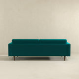 Casey Tufted Back Teal Velvet Upholstered Sofa from Ashcroft Furniture - Luna Furniture
