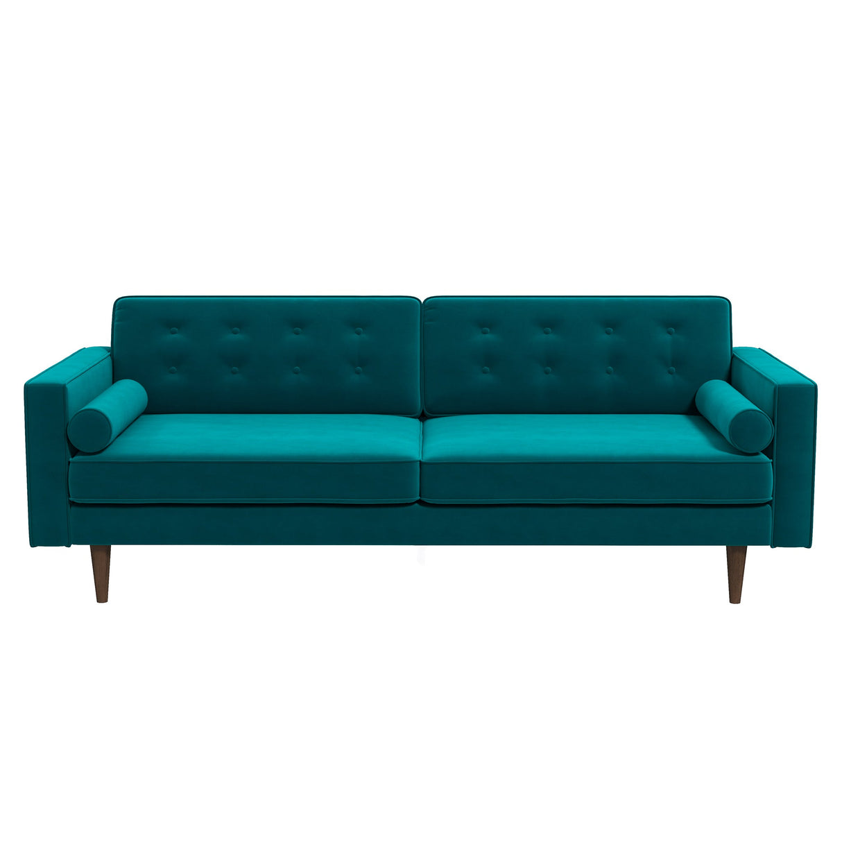 Casey Tufted Back Teal Velvet Upholstered Sofa from Ashcroft Furniture - Luna Furniture