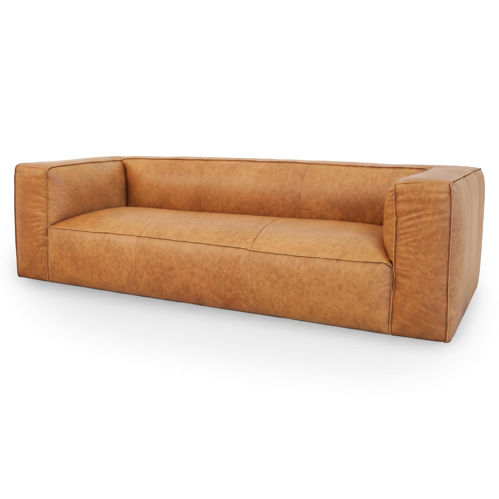 Colton Tan Leather Sofa from Ashcroft Furniture - Luna Furniture