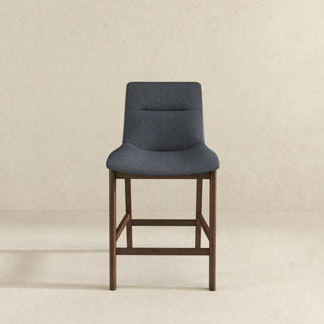 Langlade Gray Fabric Upholstered Counter Stool, Set of 2 from Ashcroft Furniture - Luna Furniture