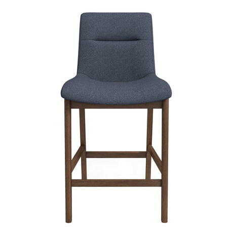 Langlade Gray Fabric Upholstered Counter Stool, Set of 2 from Ashcroft Furniture - Luna Furniture