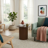 Merlin End Table in Walnut from Ashcroft Furniture - Luna Furniture
