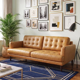 Montana Tan Leather Sofa from Ashcroft Furniture - Luna Furniture