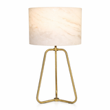 Optima Marble Lampshade Table Lamp - Bronze from Ashcroft Furniture - Luna Furniture