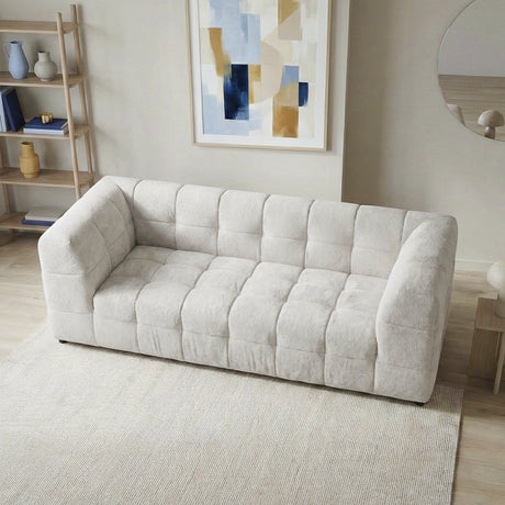 Swain Beige Boucle Modern Sofa from Ashcroft Furniture - Luna Furniture