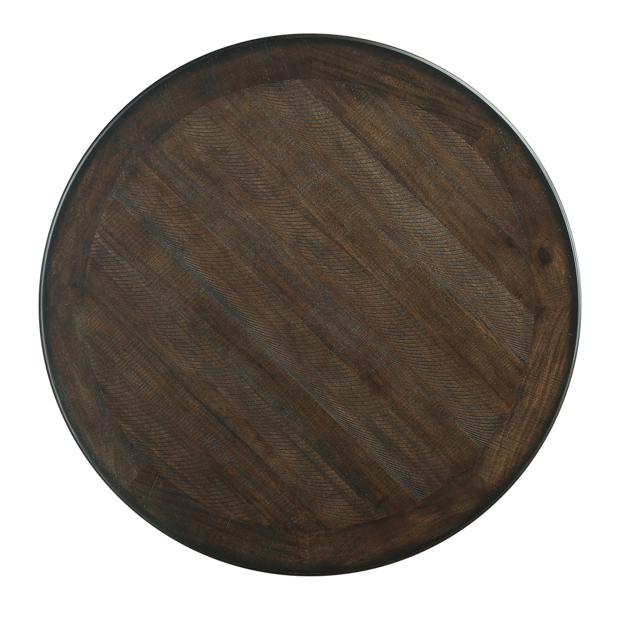 Asher Black/Brown/Beige 5-Piece Round Counter Height Set from Homelegance - Luna Furniture