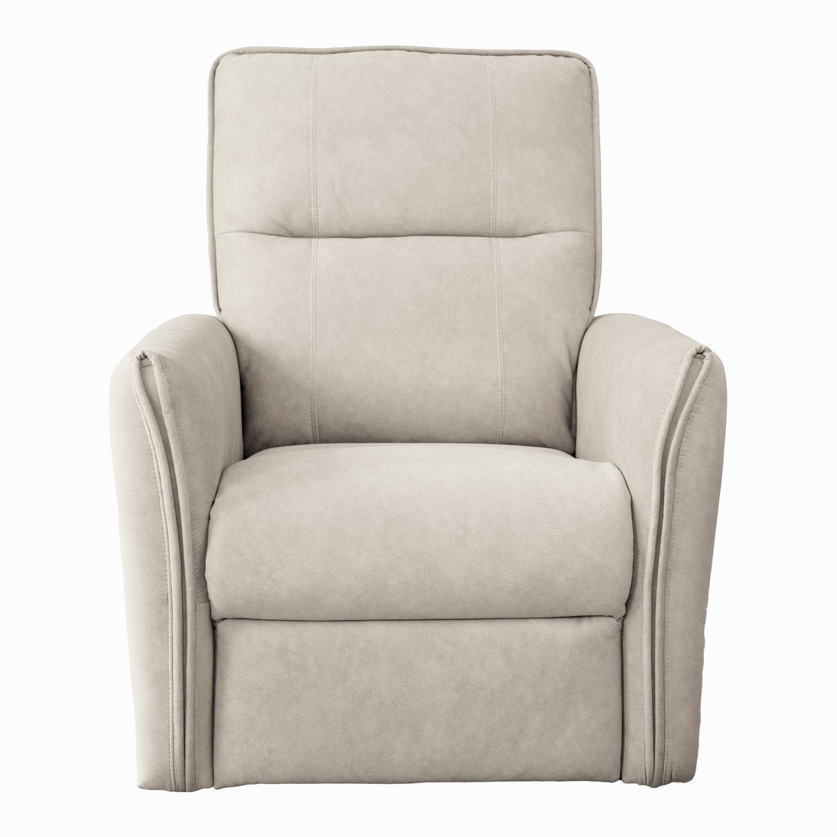 Asheville Cream Suede Recliner Chair from Ashcroft Furniture - Luna Furniture