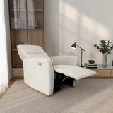 Asheville Cream Suede Recliner Chair from Ashcroft Furniture - Luna Furniture