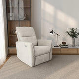 Asheville Cream Suede Recliner Chair from Ashcroft Furniture - Luna Furniture
