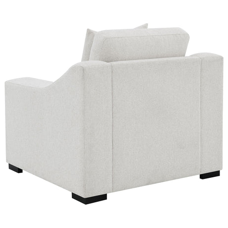 Ashlyn Sand Fabric Upholstered Track Arm Accent Chair from Coaster - Luna Furniture