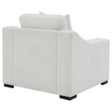 Ashlyn Sand Fabric Upholstered Track Arm Accent Chair from Coaster - Luna Furniture