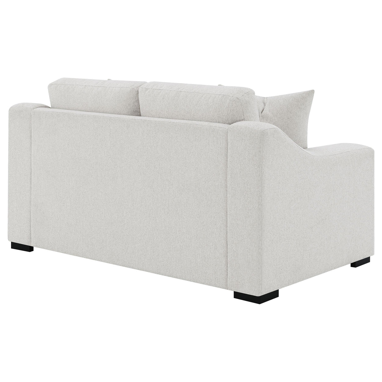 Ashlyn Sand Fabric Upholstered Track Arm Loveseat from Coaster - Luna Furniture