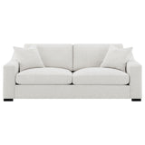 Ashlyn Sand Fabric Upholstered Track Arm Sofa from Coaster - Luna Furniture