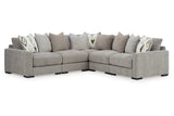 Aslan Court Pebble 5-Piece Sectional from Ashley - Luna Furniture