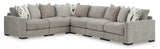 Aslan Court Pebble 6-Piece Modular Sectional from Ashley - Luna Furniture