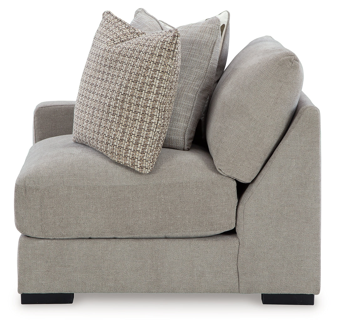 Aslan Court Pebble Left-Arm Facing Corner Chair from Ashley - Luna Furniture