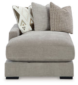 Aslan Court Pebble Left-Arm Facing Corner Chaise from Ashley - Luna Furniture