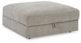 Aslan Court Pebble Ottoman With Storage from Ashley - Luna Furniture