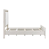 Asteria Antique White King Panel Bed from Homelegance - Luna Furniture