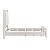 Asteria Antique White King Panel Bed from Homelegance - Luna Furniture