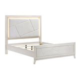 Asteria Antique White Queen Panel Bed from Homelegance - Luna Furniture