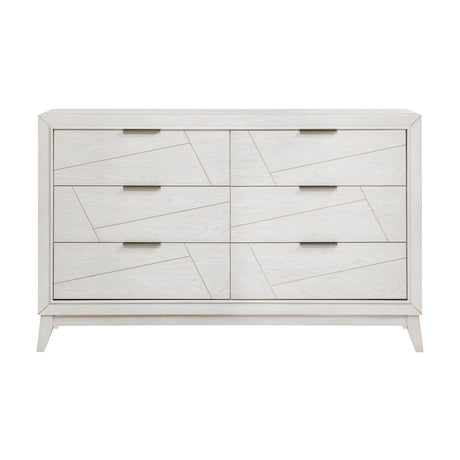 Asteria Antique White Upholstered Panel Bedroom Set from Homelegance - Luna Furniture