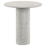 Astoria White 3-Piece Marble Coffee and End Table Set from Coaster - Luna Furniture