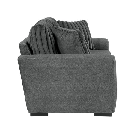 Athena Dark Gray Sofa and Loveseat from Homelegance - Luna Furniture