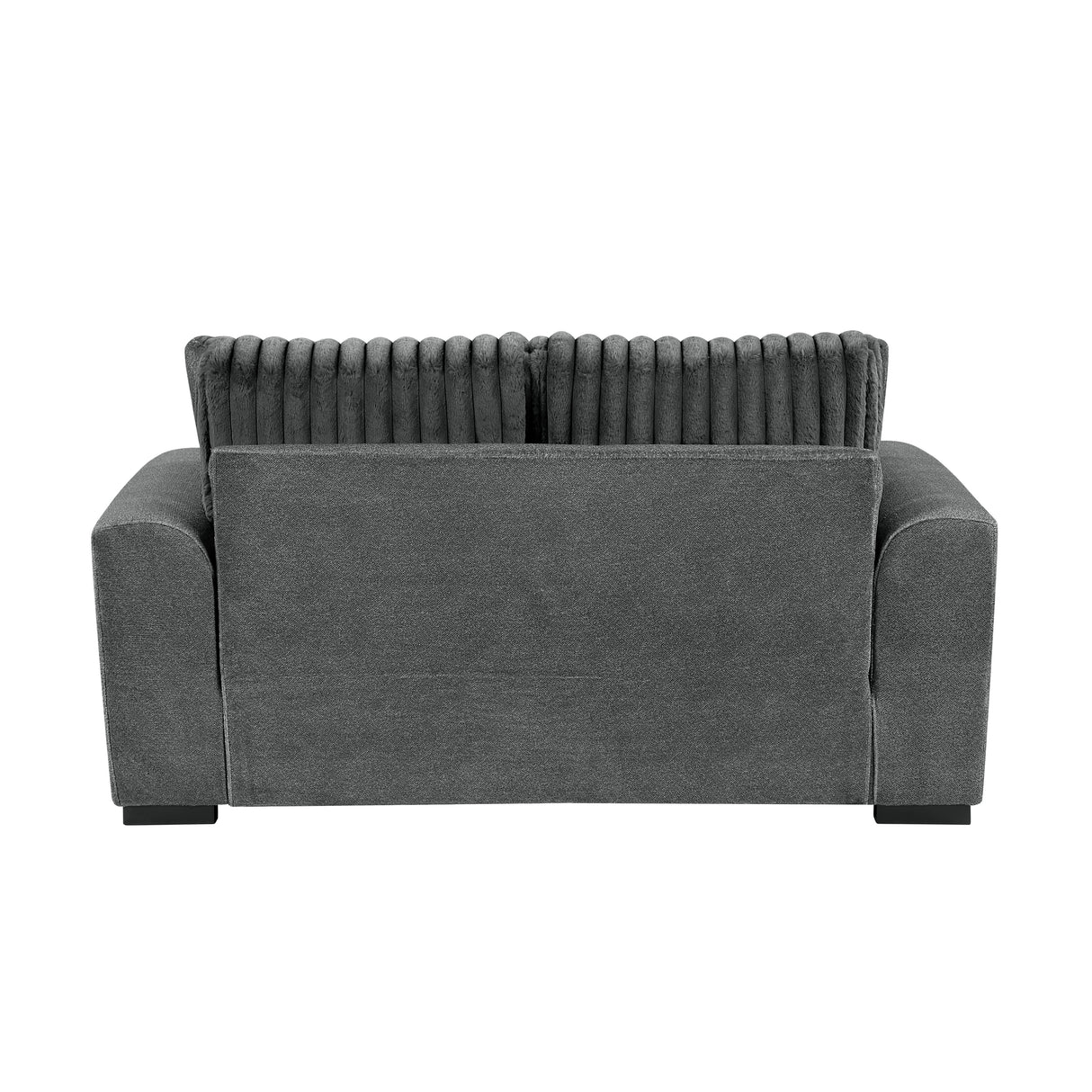 Athena Dark Gray Sofa and Loveseat from Homelegance - Luna Furniture