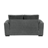 Athena Dark Gray Loveseat from Homelegance - Luna Furniture
