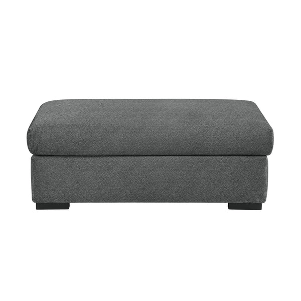 Athena Dark Gray Ottoman