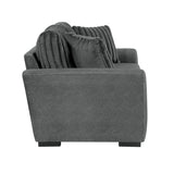 Athena Dark Gray Sofa and Loveseat from Homelegance - Luna Furniture