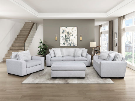 Athena Gray Ottoman from Homelegance - Luna Furniture