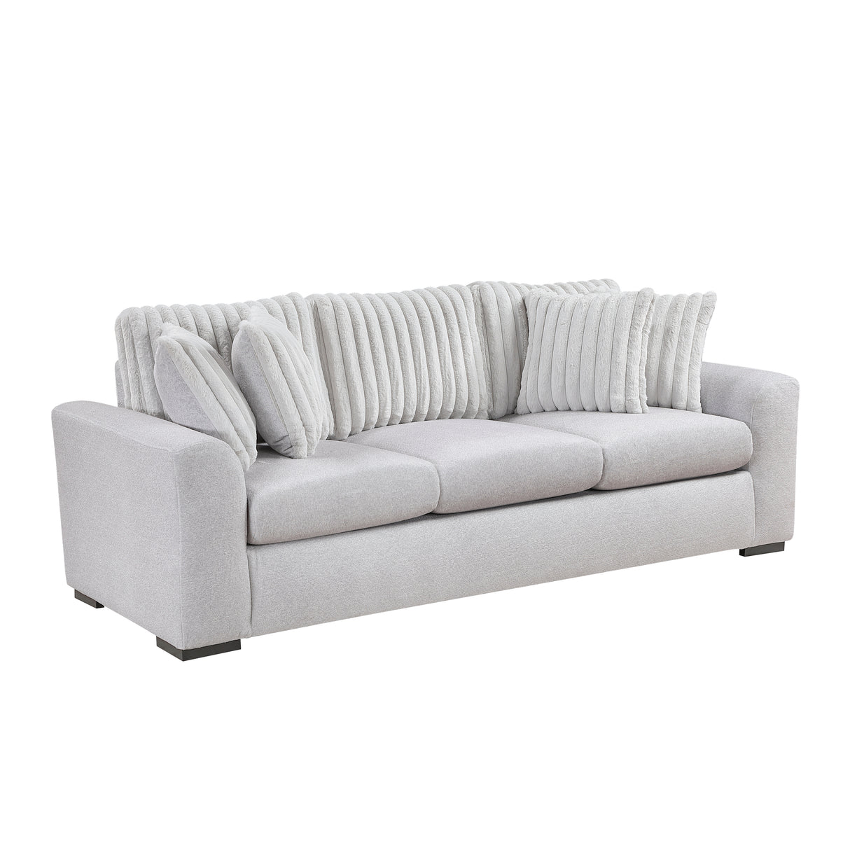 Athena Gray Sofa and Loveseat from Homelegance - Luna Furniture