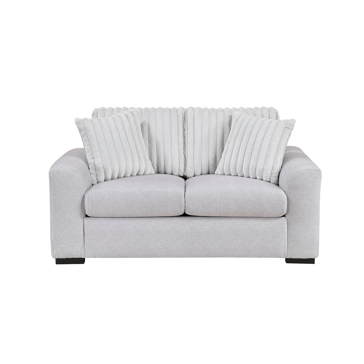 Athena Gray Sofa and Loveseat from Homelegance - Luna Furniture