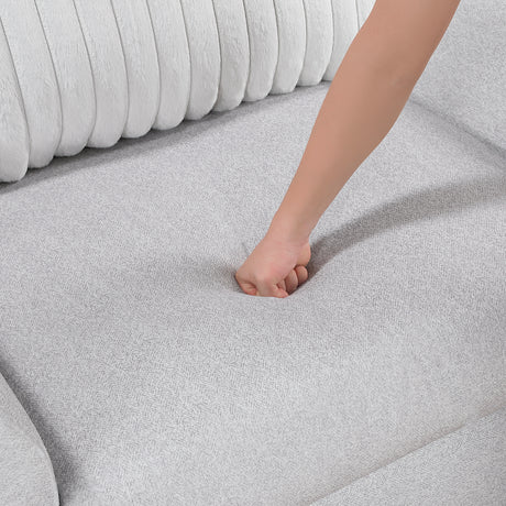 Athena Gray Sofa and Loveseat from Homelegance - Luna Furniture