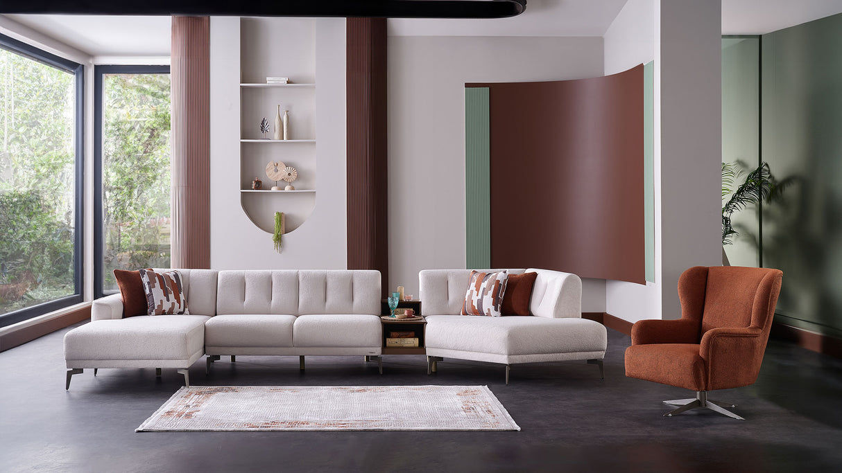 Atlanta Pearl 4-Piece Modular Sectional from Bellona - Luna Furniture