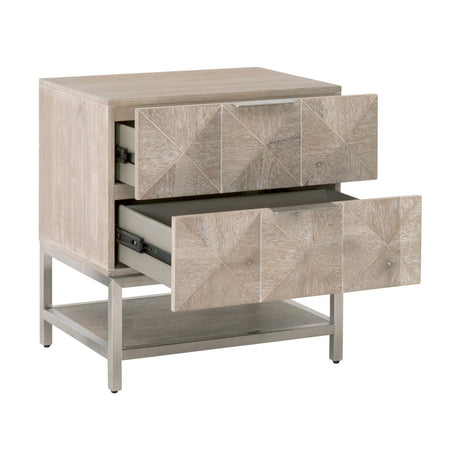 Atlas 2-drawer Nightstand from Essentials For Living - Luna Furniture