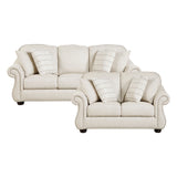 Attleboro Beige Sofa and Loveseat from Homelegance - Luna Furniture