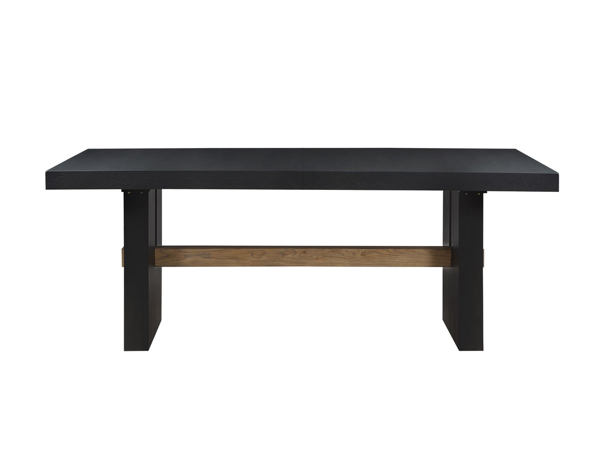 Aubrey Black 7-Piece 78-96″ Dining Set from Steve Silver - Luna Furniture