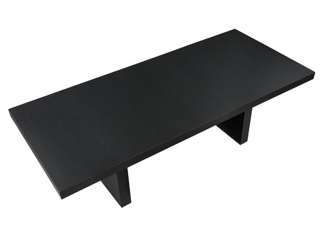 Aubrey Black Extendable Dining Table w/18-inch Leaf from Steve Silver - Luna Furniture