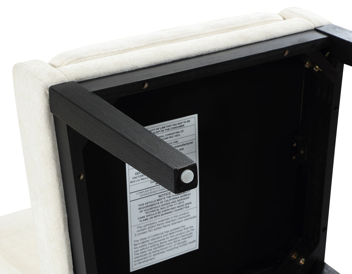 Aubrey Parsons Chair, Black finish from Steve Silver - Luna Furniture