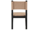 Aubrey Side Chair, Camel Vegan Leather with Black wood finish from Steve Silver - Luna Furniture