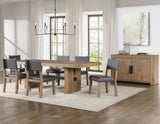 Aubrey Waxed Driftwood 7-Piece 78-96″ Dining Set from Steve Silver - Luna Furniture