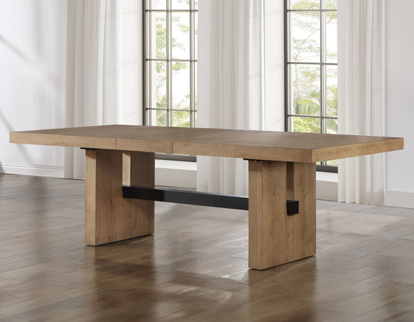 Aubrey Waxed Driftwood Extendable Dining Table
